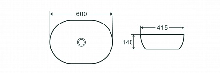 Раковина накладная Terminus Прато 600х415х140 Березники - фото 4 Раковина накладная Terminus Прато 600х415х140 Березники - фото 4