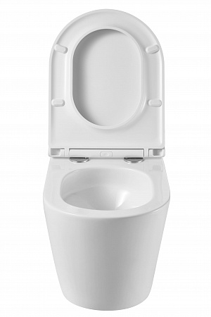 Подвесной унитаз безободковый Terminus Классик S 515х355 белый Березники - фото 7