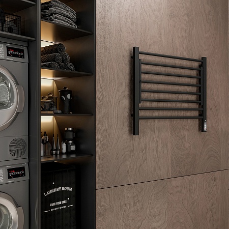 Горизонт П8 600х600 электро КС ЧЕРНЫЙ МУАР Полотенцесушитель TERMINUS Березники - фото 3 Горизонт П8 600х600 электро КС ЧЕРНЫЙ МУАР Полотенцесушитель TERMINUS Березники - фото 3