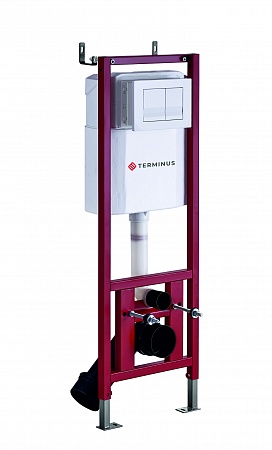 Система инсталляции для подвесного унитаза 400х1160 (4 в 1 с клавишей смыва) Terminus Березники - фото 2