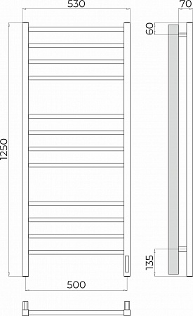 Ватикан П12 500х1250 Электро Полотенцесушитель TERMINUS Березники - фото 3 Ватикан П12 500х1250 Электро Полотенцесушитель TERMINUS Березники - фото 3
