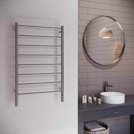 Аврора П8 500х850 Электро Полотенцесушитель TERMINUS Оружейная сталь Березники - фото 3