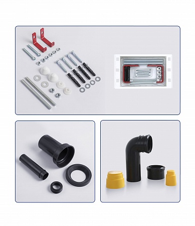 Система инсталляции для подвесного унитаза 400х1160 (4 в 1 с клавишей смыва) Terminus Березники - фото 5