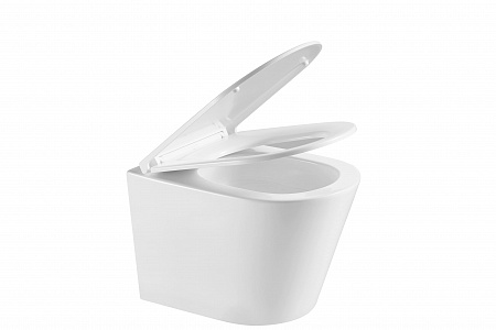 Подвесной унитаз безободковый Terminus Классик S 515х355 белый Березники - фото 5