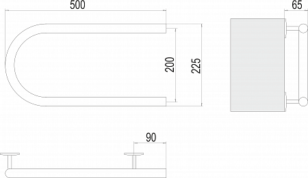 Электро 25 П-обр 500х200 Полотенцесушитель  TERMINUS Березники - фото 3
