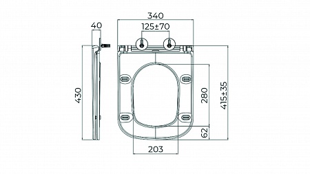 Сиденье для унитаза Terminus Ватикан цвет белый Березники - фото 7