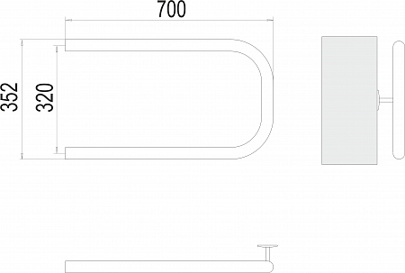 П-обр AISI 32х2 320х700 Полотенцесушитель TERMINUS Березники - фото 3 П-обр AISI 32х2 320х700 Полотенцесушитель TERMINUS Березники - фото 3