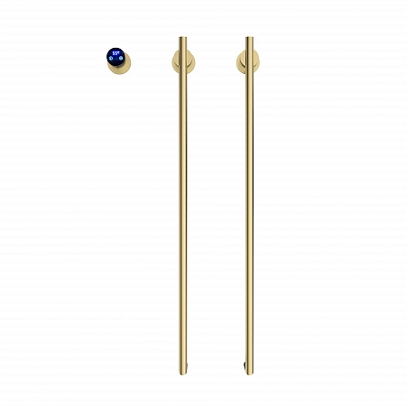 Рондо П2 350х760 электро Полотенцесушитель TERMINUS Брашированное золото Березники - фото 2