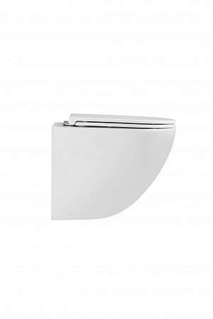 Подвесной унитаз безободковый Terminus Аврора Монолит 495х360 белый Березники - фото 6