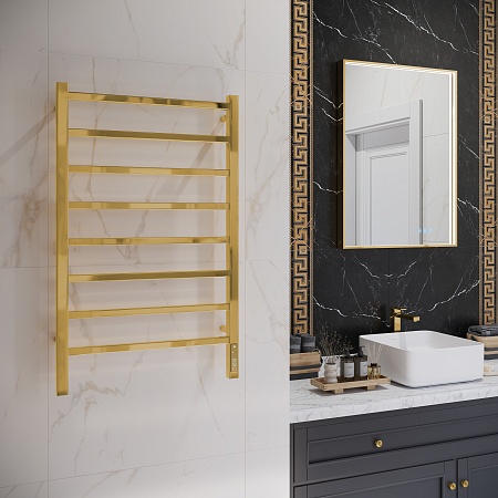 Ватикан П8 500х850 Электро Полотенцесушитель TERMINUS Золото Березники - фото 3