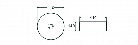 Раковина накладная Terminus Аврора 410х410х140 Березники - фото 4