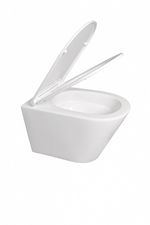 Подвесной унитаз безободковый Terminus Классик 540х365 белый Березники - фото 7