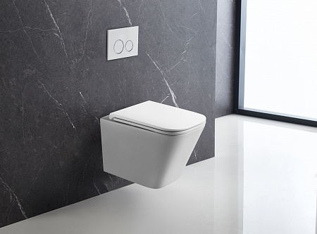 Подвесной унитаз безободковый Terminus Ватикан 490х340 белый Березники - фото 1 Подвесной унитаз безободковый Terminus Ватикан 490х340 белый Березники - фото 1