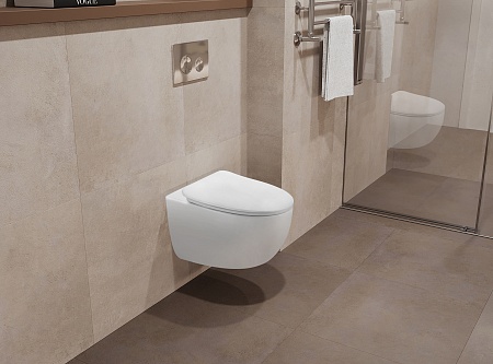 Подвесной унитаз безободковый Terminus Енисей Монолит 560х390 белый Березники - фото 1 Подвесной унитаз безободковый Terminus Енисей Монолит 560х390 белый Березники - фото 1