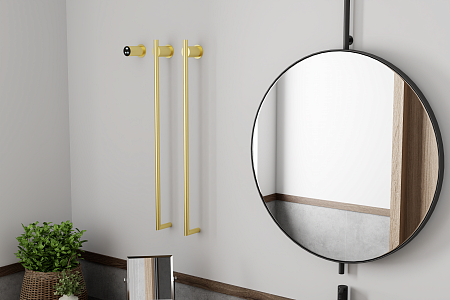 Рондо П2 350х760 электро Полотенцесушитель TERMINUS Брашированное золото Березники - фото 6