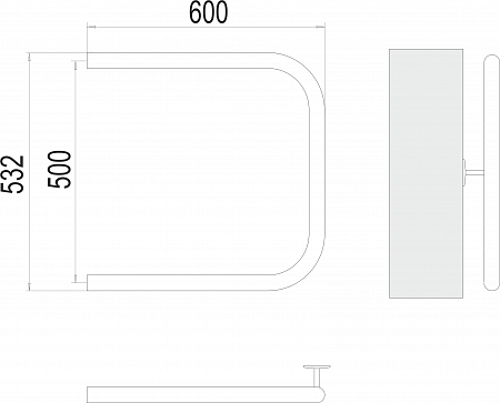 П-обр AISI 32х2 500х600 Полотенцесушитель TERMINUS Березники - фото 3 П-обр AISI 32х2 500х600 Полотенцесушитель TERMINUS Березники - фото 3