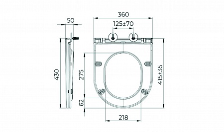 Сиденье для унитаза Terminus Аврора цвет белый  Березники - фото 7
